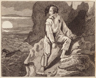 Skipbruden sjømann (gravering) av English School