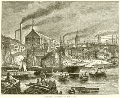 Verft og Shiping of the Clyde av English School