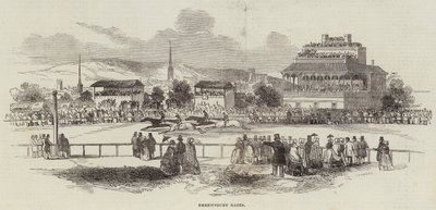 Shrewsbury Races (gravering) av English School