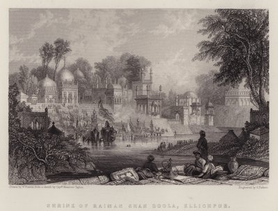 Shrine of Raiman Shah Doola, Ellichpur (farge litho) av English School