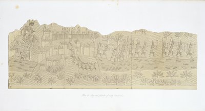 Siege and Plunder of a City, Koujunjik, plate 40 fra Nineveh and its Remains av Austen Henry Layard (1817-94) publisert 1849 av English School