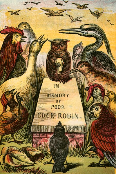 Sukker og hulker etter stakkars Cock Robin av English School