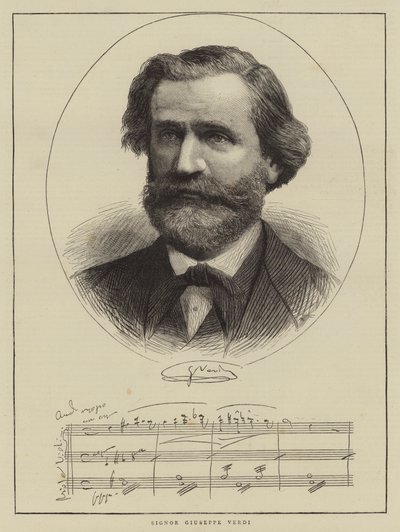 Signor Giuseppe Verdi (gravering) av English School