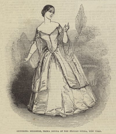Signorina Borghese, Prima Donna fra den italienske operaen, New York av English School