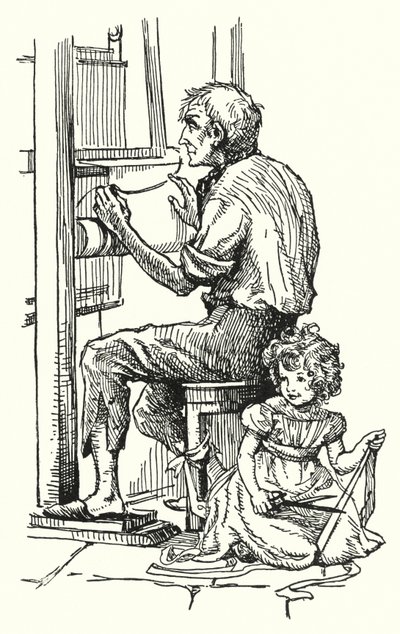 Silas Marner (litho) av English School