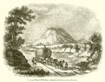 Silbury Hill, Wiltshire.--Formodet å være en kolossal Barrow av English School