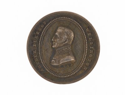 Sølvmedalje til minne om hertugen av Wellingtons død, 1852 av English School