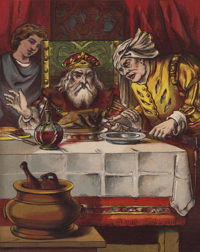 Syng en sang av sixpence (farge litho) av English School