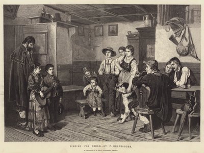 Singing for Bread (gravering) av English School