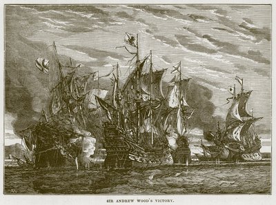 Sir Andrew Woods Victory, illustrasjon fra The Sea av F. Whymper av English School