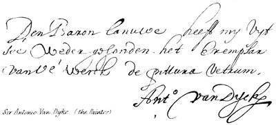 Sir Antonio Van Dyke, (maleren) av English School