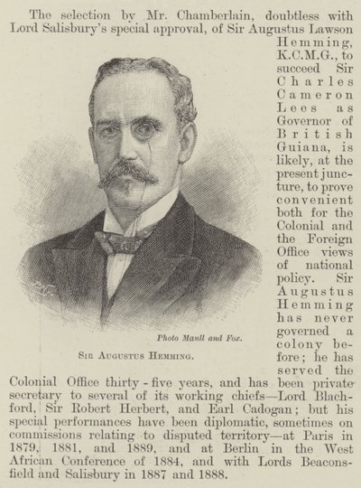 Sir Augustus Hemming (gravering) av English School