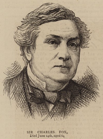 Sir Charles Fox (gravering) av English School