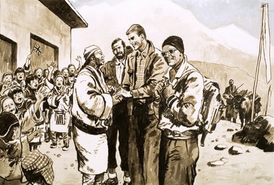 Sir Edmund Hillary besøker Nepal på nytt i 1963 av English School