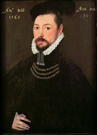 Sir Edmund Huddleston (1536-1606) av English School