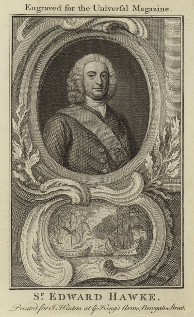 Sir Edward Hawke av English School