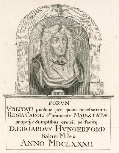 Sir Edward Hungerford, som ble opprettet til Ridder av Bath ved kroningen av kong Charles II av English School