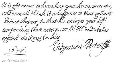 Sir Endymion Porter av English School