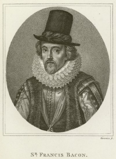 Sir Francis Bacon (gravering) av English School