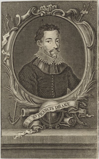 Sir Francis Drake av English School