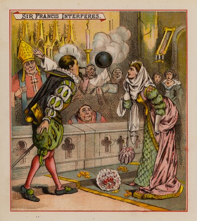 Sir Francis Drake And His Goblins (litho-farge) av English School