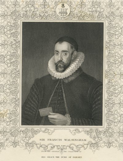 Sir Francis Walsingham (gravering) av English School