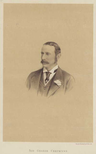 Sir George Chetwynd (litho) av English School