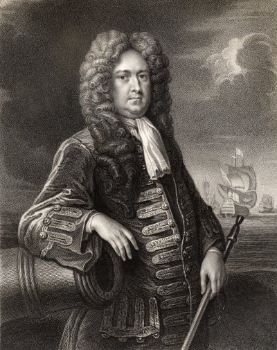 Sir George Rooke, gravert av W. Holl, fra 