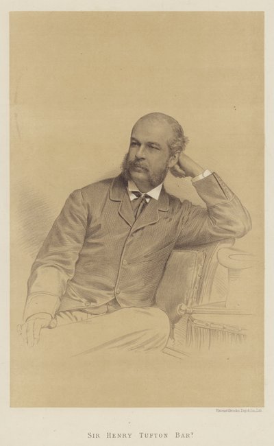 Sir Henry Tufton, Baronet (litho) av English School