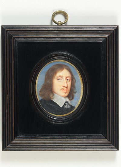 Sir Henry Vane The Younger (akvarell på vellum) av English School