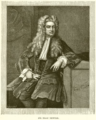 Sir Isaac Newton av English School