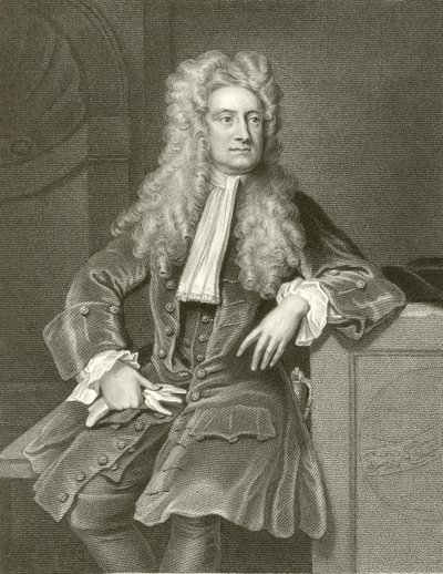 Sir Isaac Newton av English School