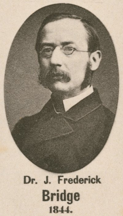 Sir J Frederick Bridge (gravyr) av English School