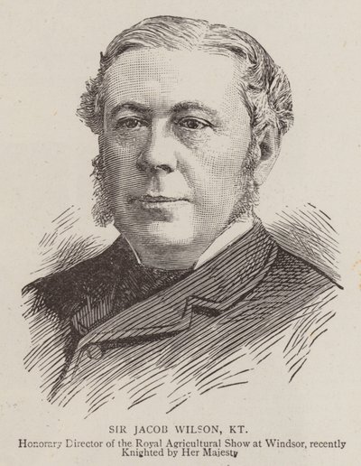 Sir Jacob Wilson, KT (gravering) av English School