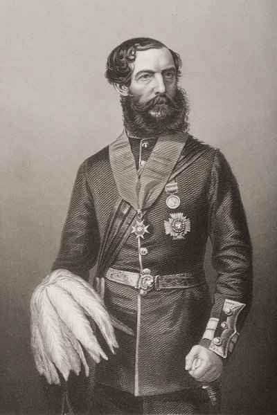 Sir John Eardley Wilmot Inglis (1814-62) (litho) av English School