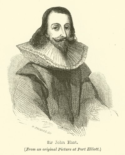 Sir John Eliot (gravering) av English School