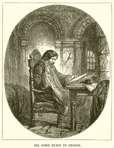 Sir John Eliot i fengselet av English School