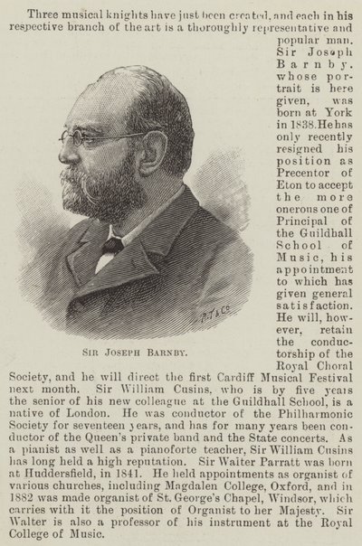 Sir Joseph Barnby (gravering) av English School