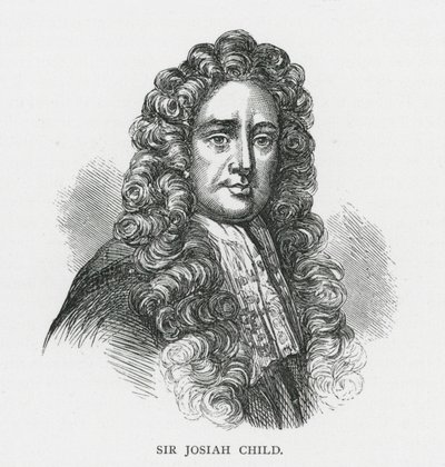Sir Josiah Child (gravering) av English School