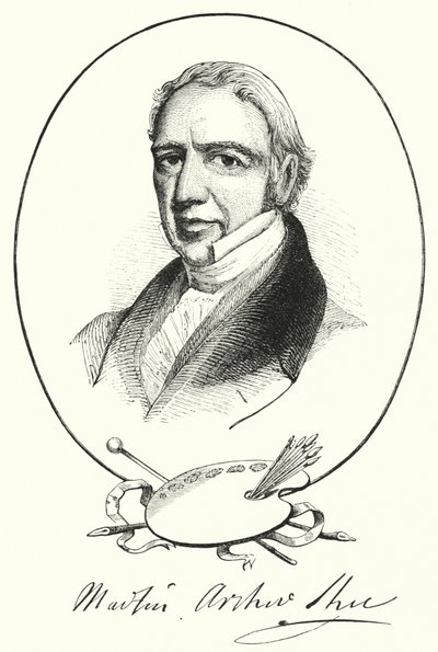 Sir Martin Archer Shee (gravering) av English School