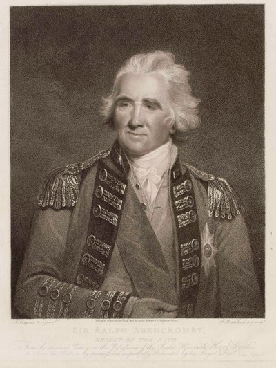Sir Ralph Abercromby, Knight of the Bath, ca. 1800 (stippgravering) av English School