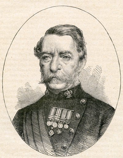 Sir Robert Napier, 1868 av English School
