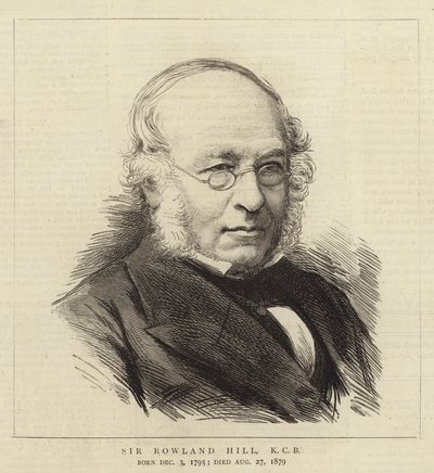 Sir Rowland Hill, KCB (gravering) av English School