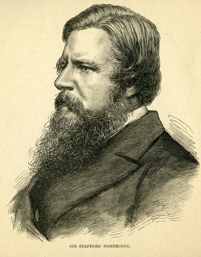 Sir Stafford Northcote, 1. jarl av Iddesleigh (1818-87) av English School