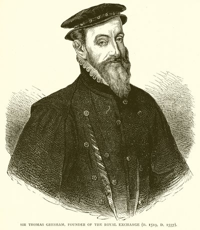 Sir Thomas Gresham, grunnlegger av Royal Exchange (F. 1519, D. 1557) av English School