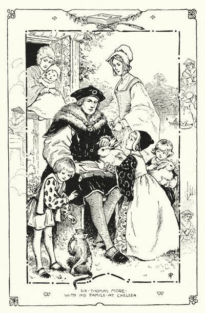 Sir Thomas More mit seiner Familie in Chelsea von English School