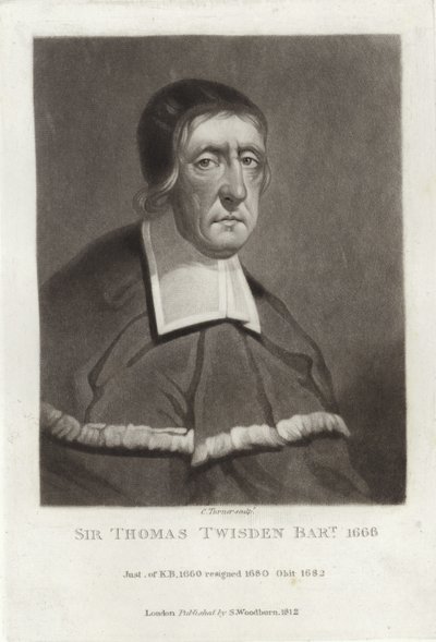 Sir Thomas Twisden Baronet av English School