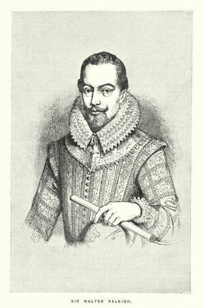 Sir Walter Raleigh (gravering) av English School