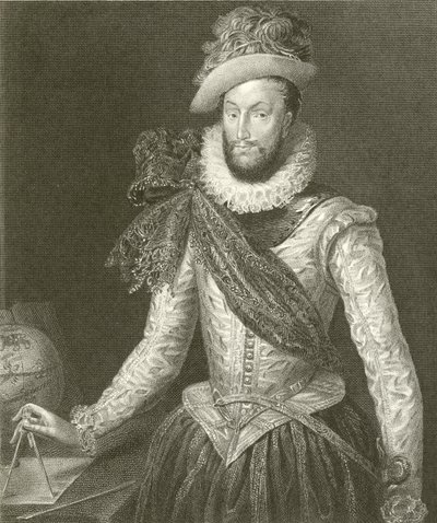 Sir Walter Raleigh av English School