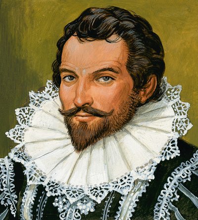 Sir Walter Raleigh av English School